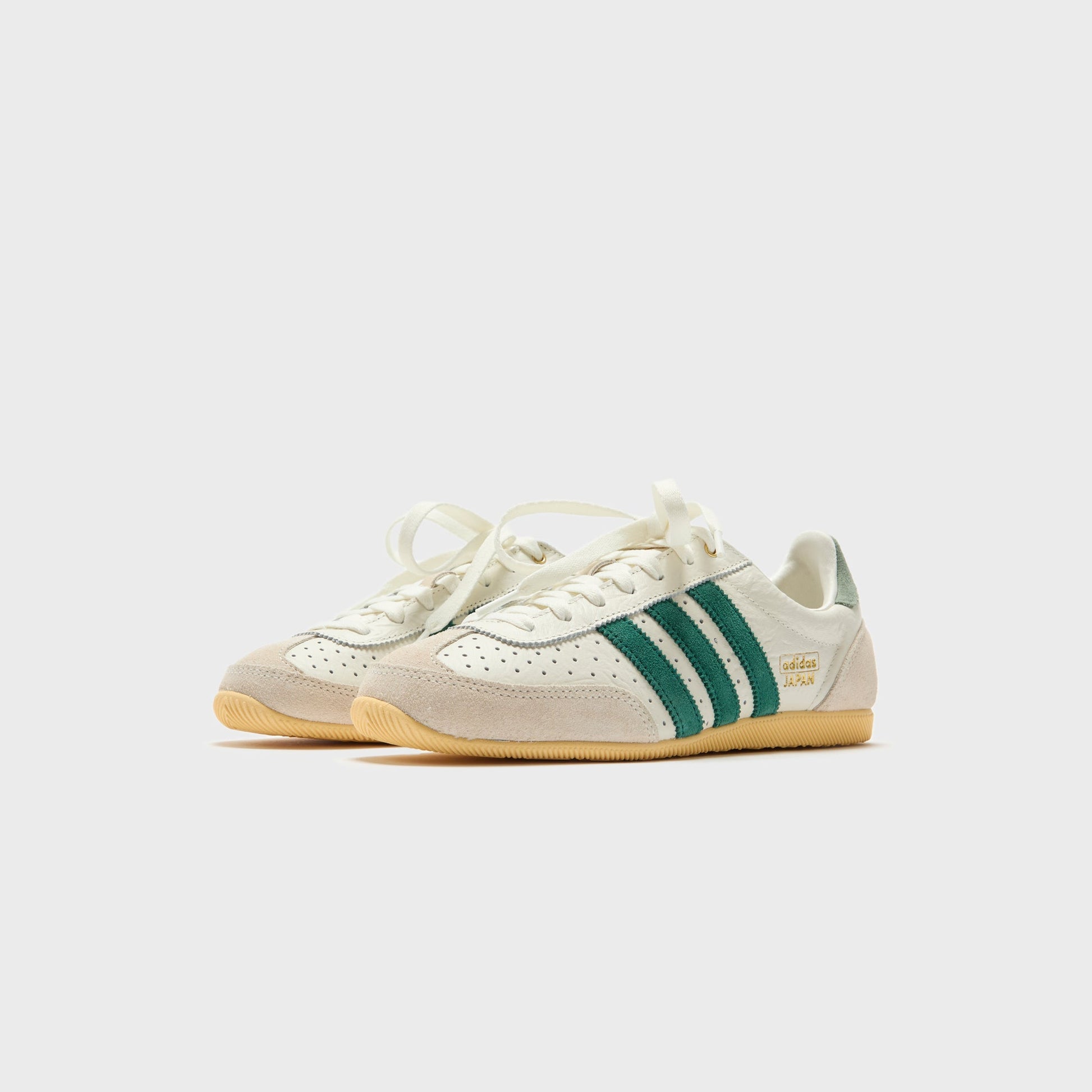 Women Kith adidas WMNS Japan - Off White / Collegiate Green / Orange Tint