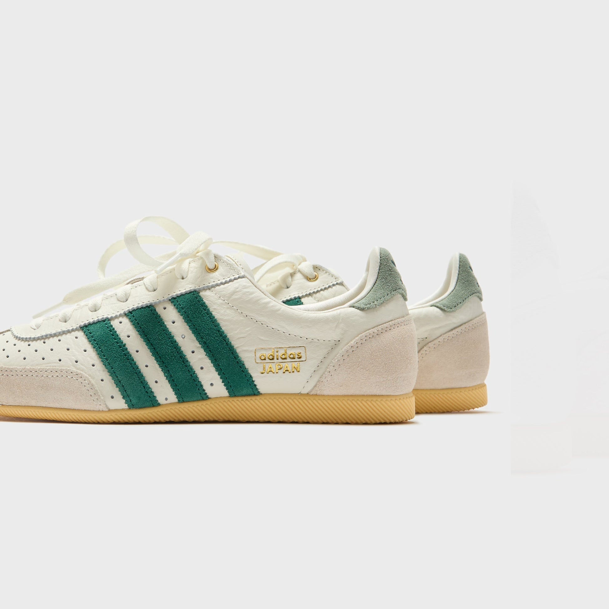 Women Kith adidas WMNS Japan - Off White / Collegiate Green / Orange Tint