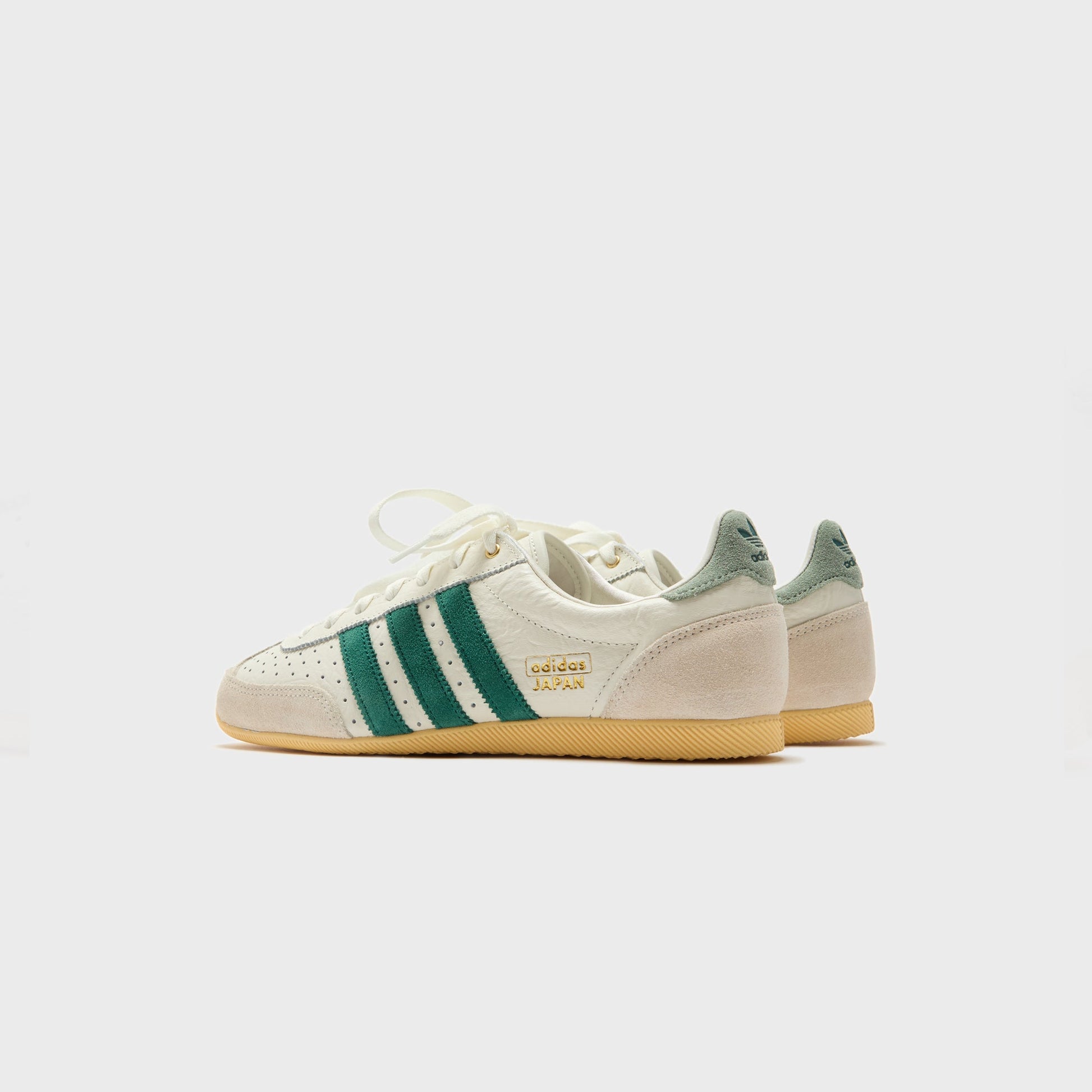 Women Kith adidas WMNS Japan - Off White / Collegiate Green / Orange Tint