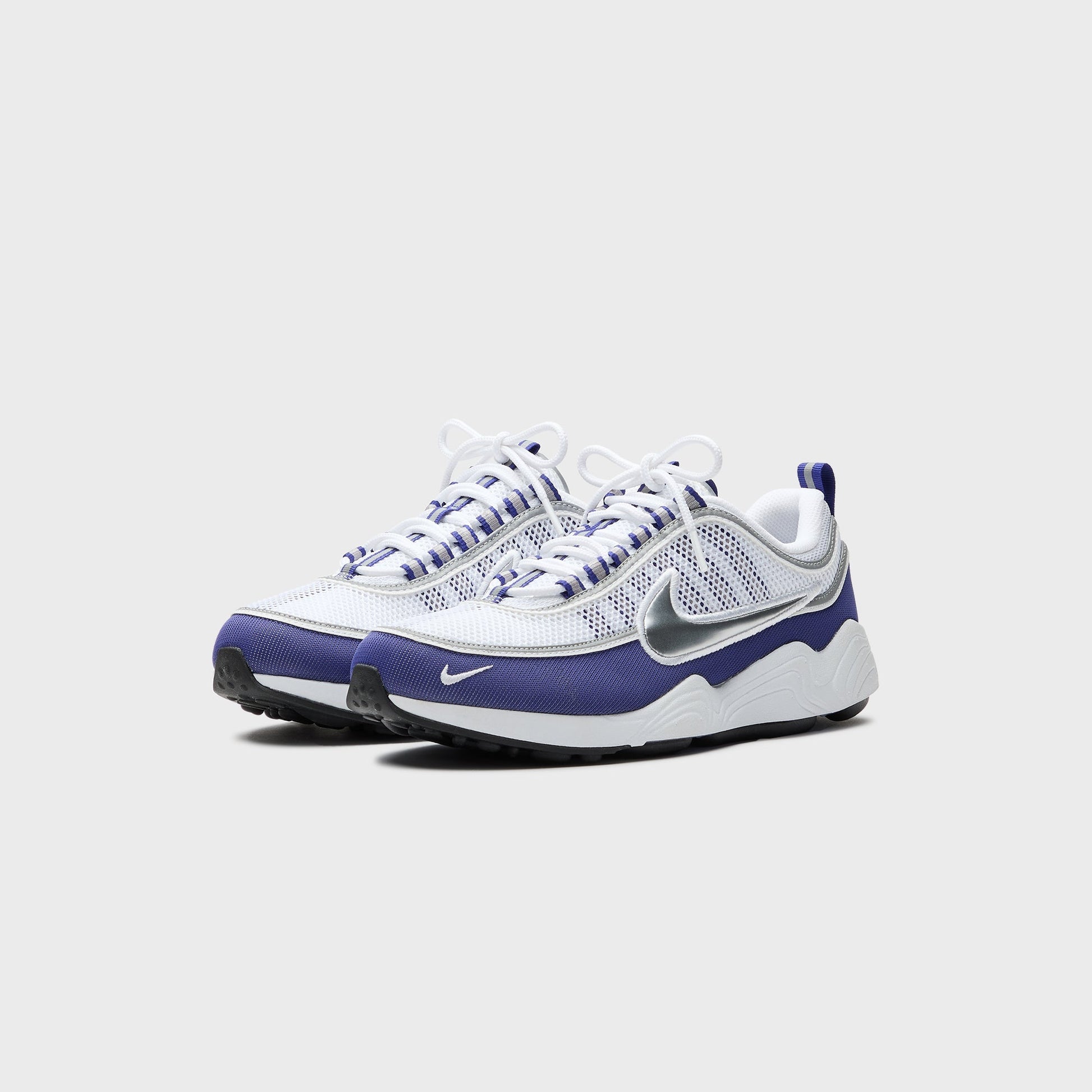 Men Kith Nike Air Zoom Spiridon SP - White / Metallic Silver / Light Concord