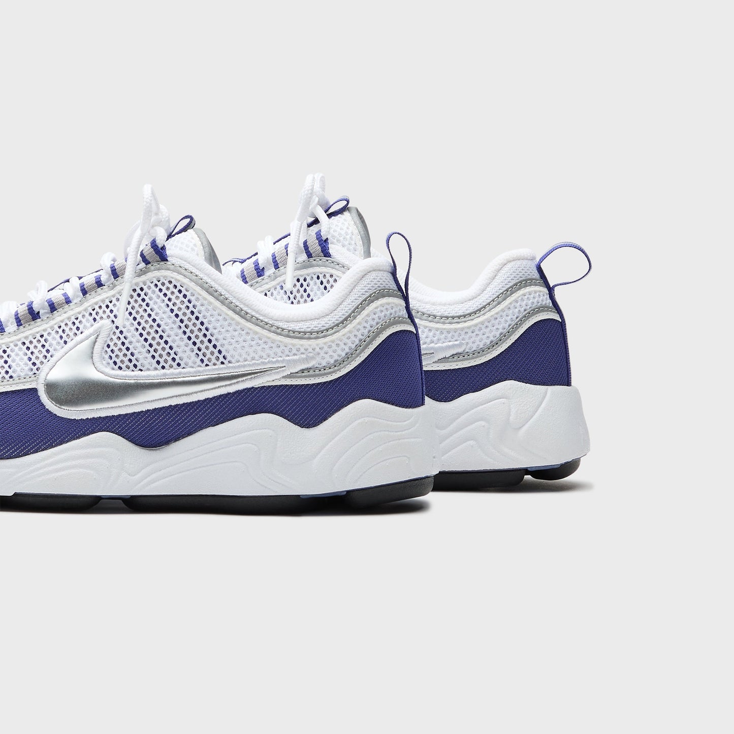 Men Kith Nike Air Zoom Spiridon SP - White / Metallic Silver / Light Concord