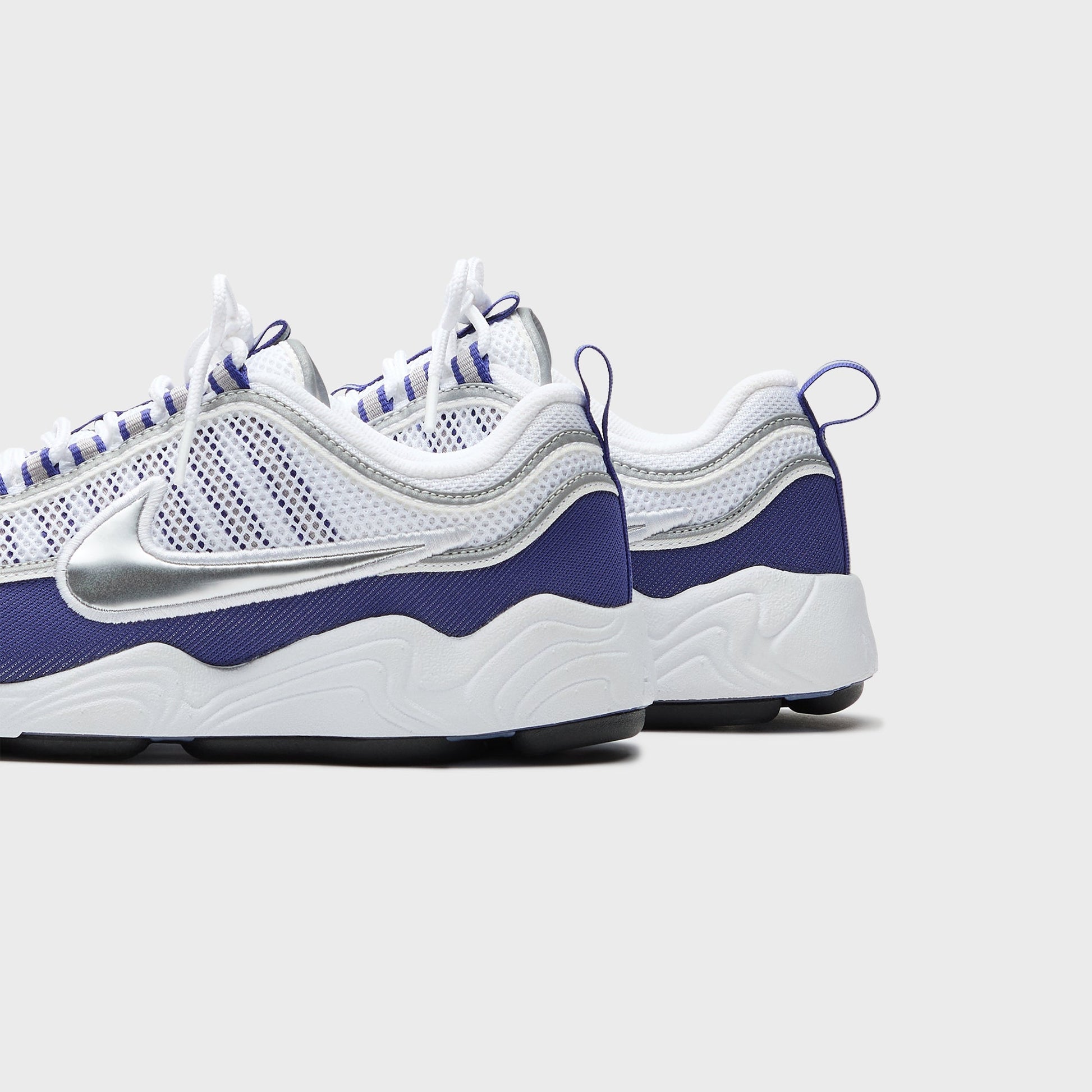 Men Kith Nike Air Zoom Spiridon SP - White / Metallic Silver / Light Concord