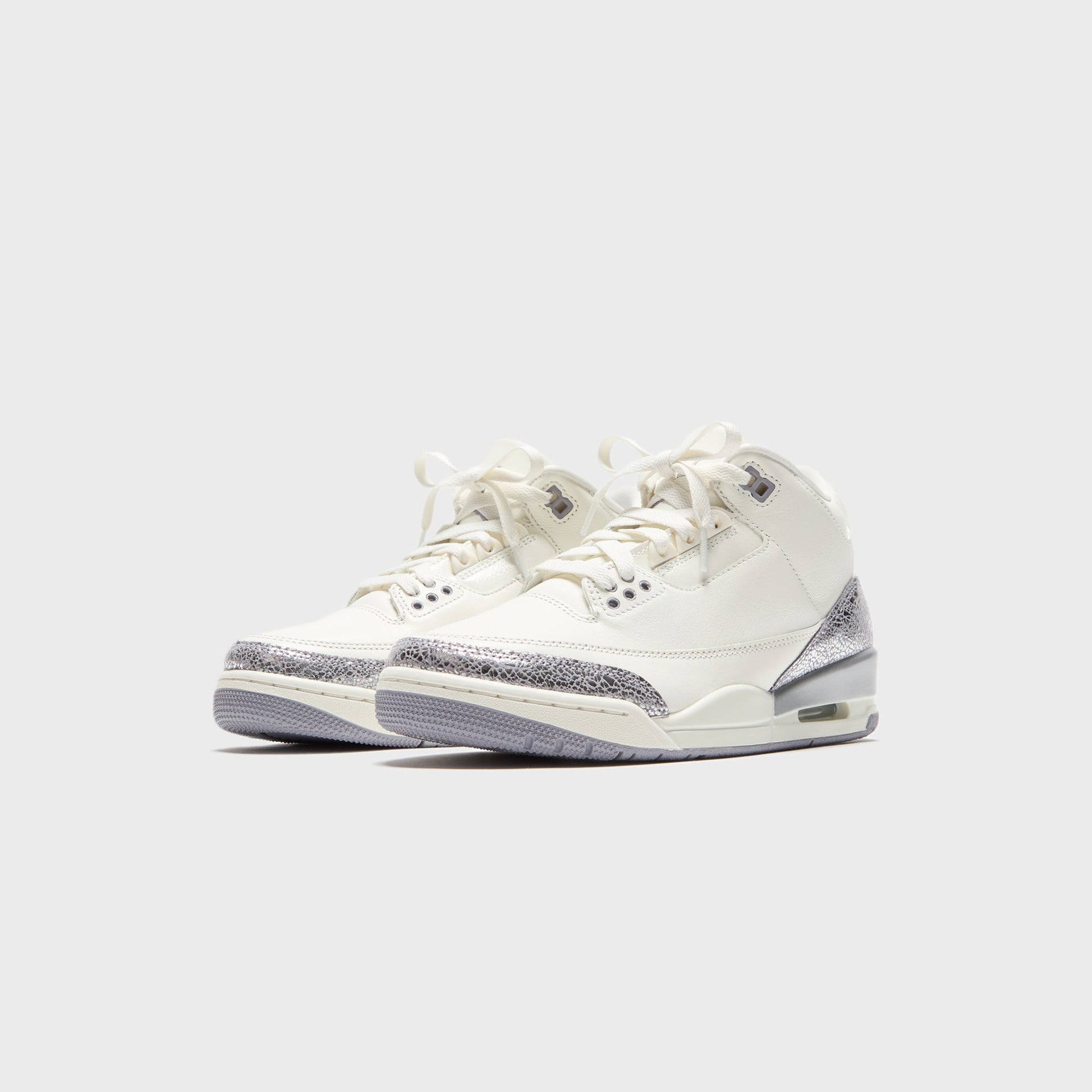 Women Kith Nike WMNS Air Jordan 3 Retro - Sail / Cement Grey / Metallic Silver