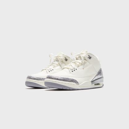Women Kith Nike WMNS Air Jordan 3 Retro - Sail / Cement Grey / Metallic Silver