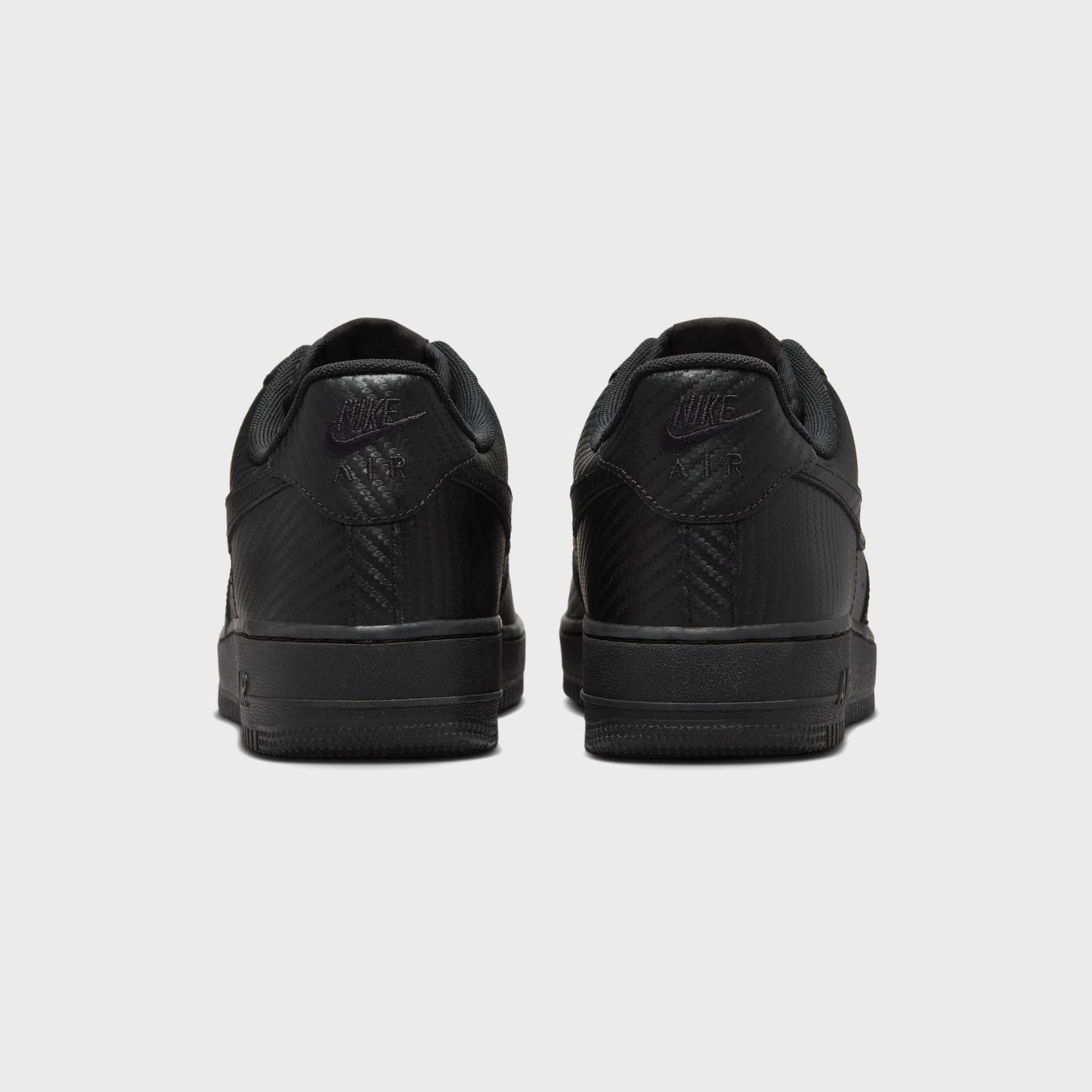 Men Kith Nike Air Force 1 '07 LV8 - Carbon Fiber Black / Black