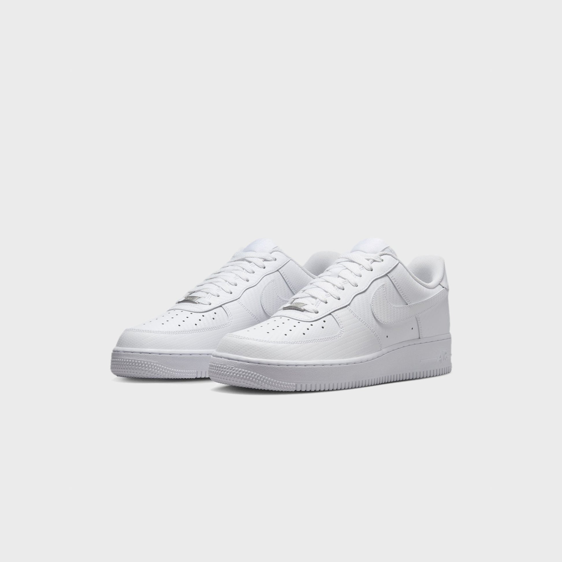 Men Kith Nike Air Force 1 '07 LV8 - Carbon Fiber White / White
