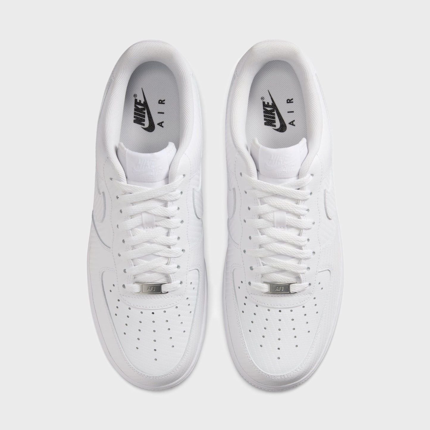 Men Kith Nike Air Force 1 '07 LV8 - Carbon Fiber White / White