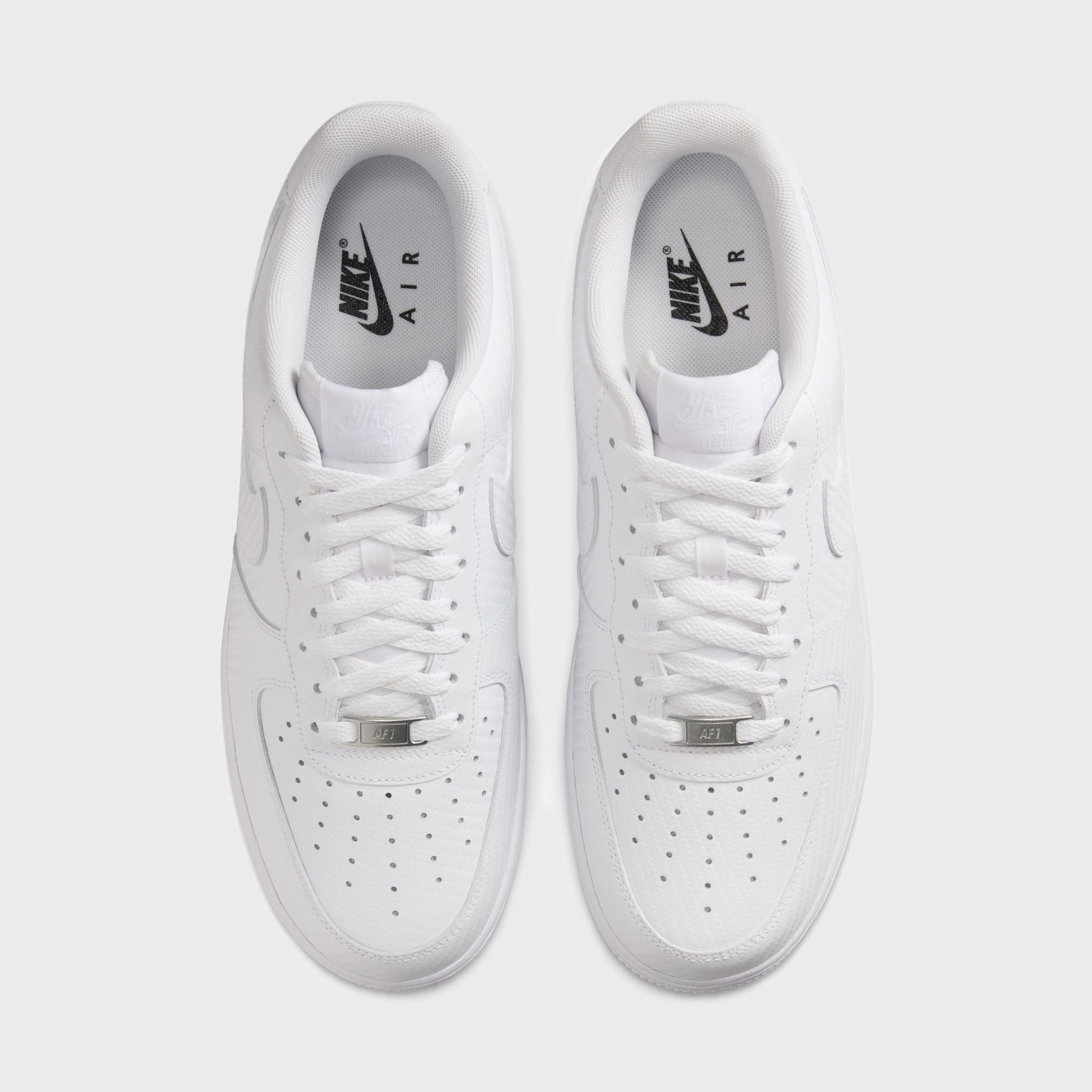 Men Kith Nike Air Force 1 '07 LV8 - Carbon Fiber White / White