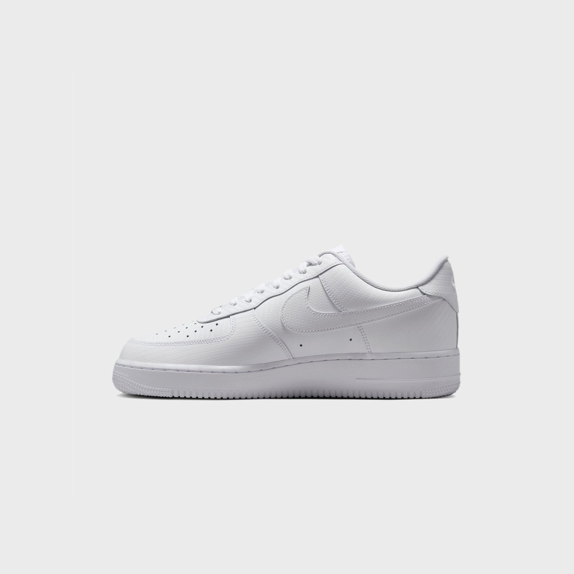 Men Kith Nike Air Force 1 '07 LV8 - Carbon Fiber White / White