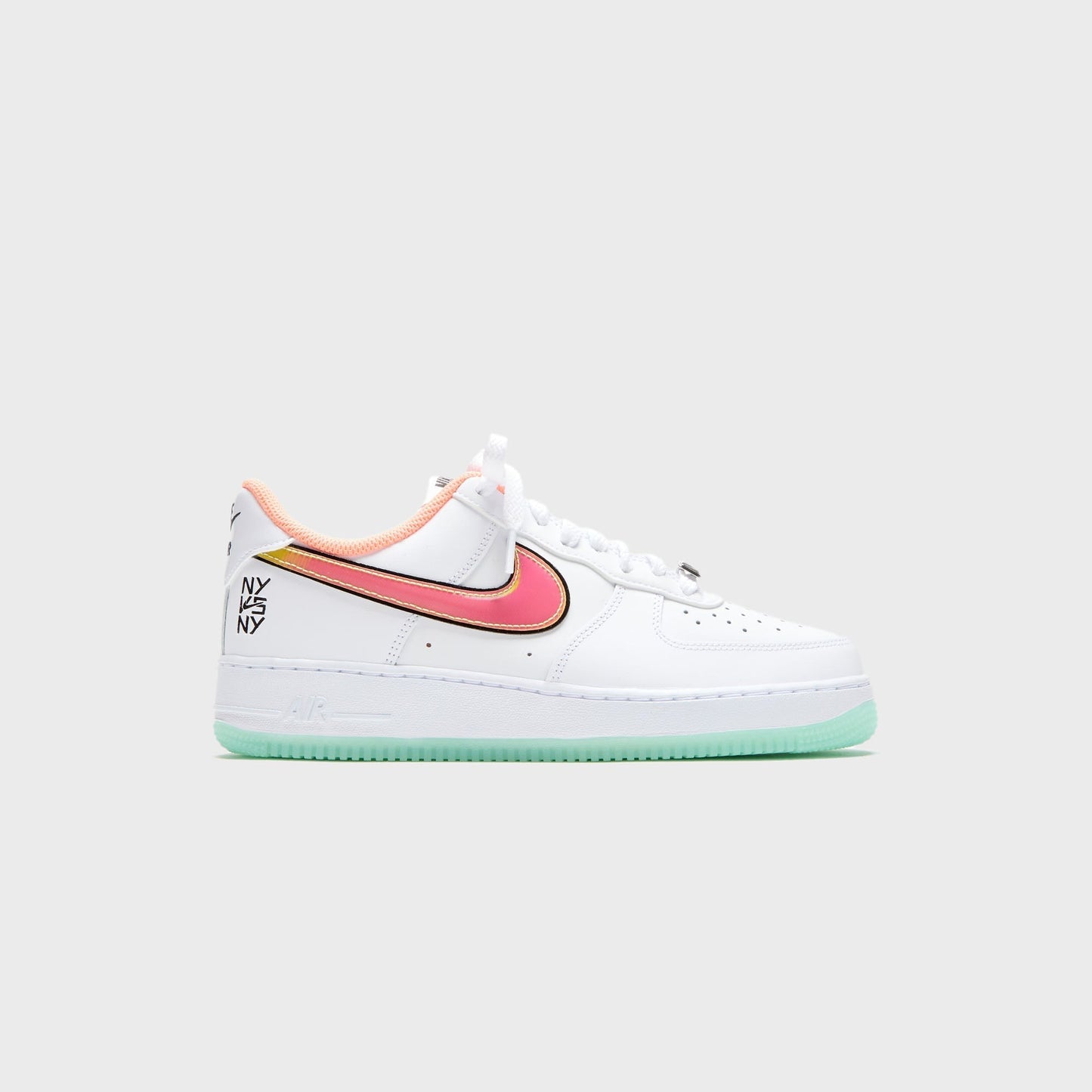 Men Kith Nike Air Force 1 '07 - White / Crimson Pulse / Green Glow