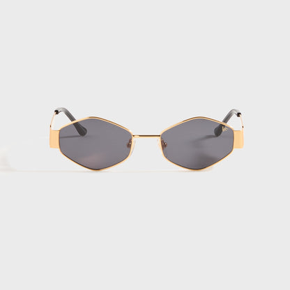 Men Kith Vintage Frames Cypher 2 24KT - Yellow Gold / Black