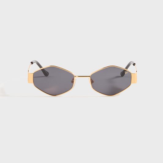 Men Kith Vintage Frames Cypher 2 24KT - Yellow Gold / Black