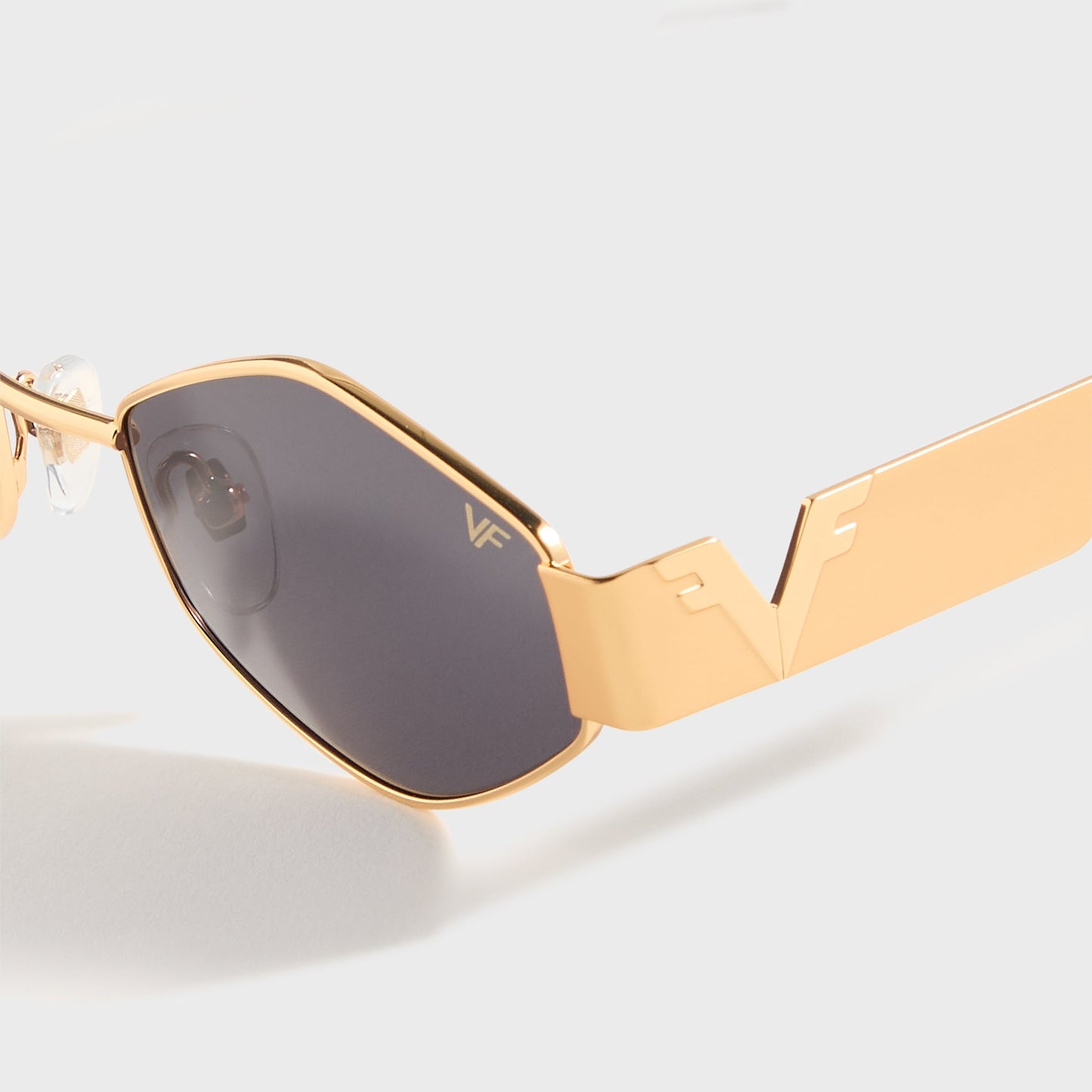 Men Kith Vintage Frames Cypher 2 24KT - Yellow Gold / Black