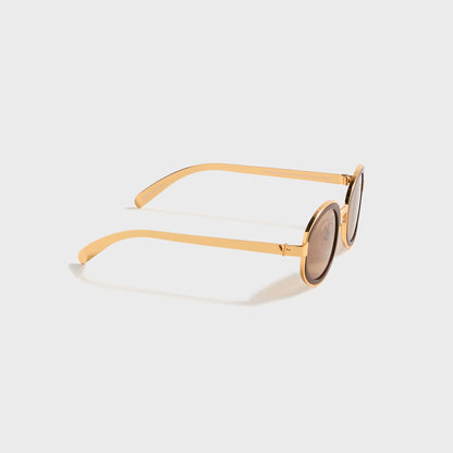 Men Kith Vintage Frames Sincere 24KT - Gold / Matte Brown Espresso