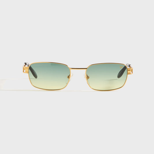Men Kith Vintage Frames Dime 24KT - Yellow Gold / Green Yellow Gradient