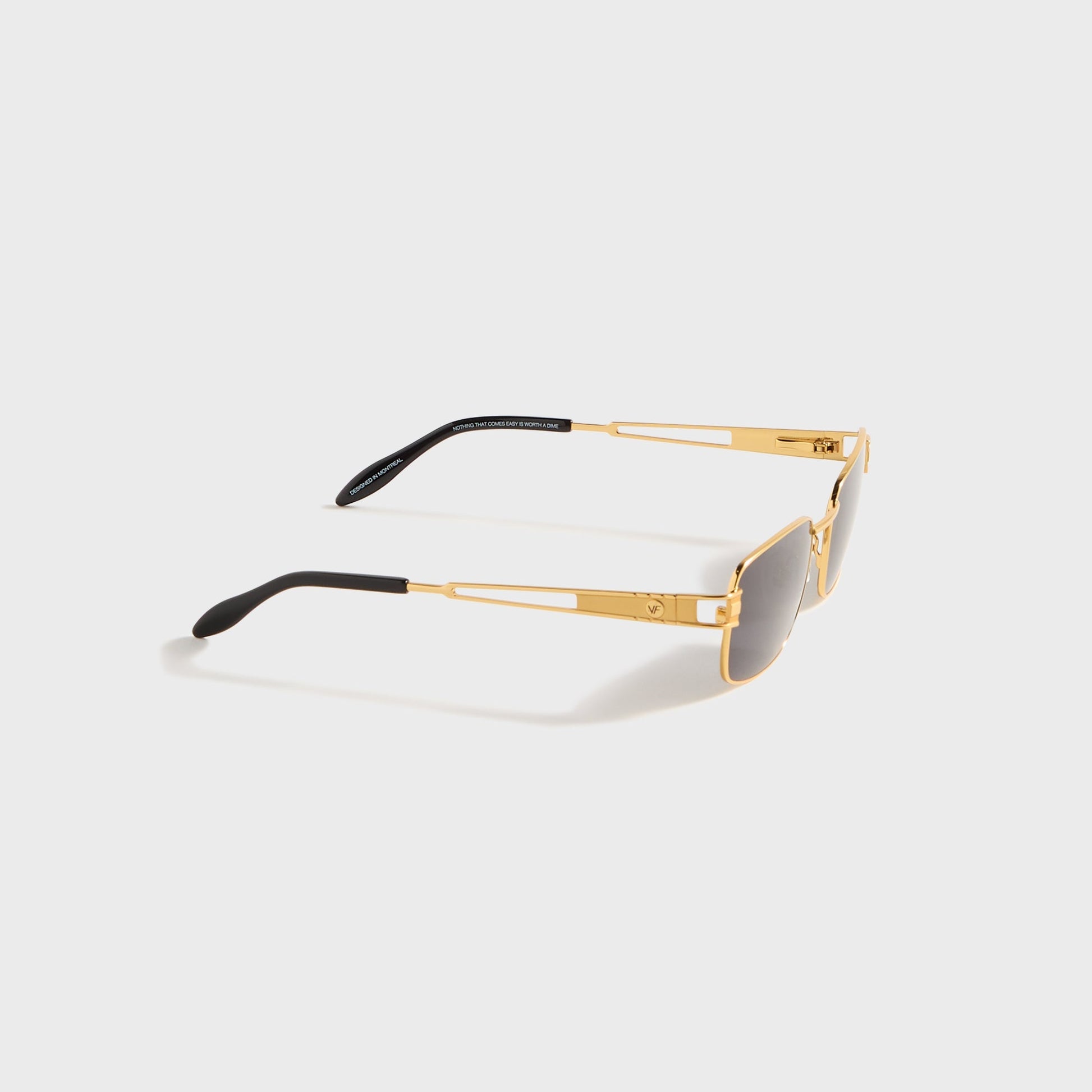 Men Kith Vintage Frames Dime 24KT - Yellow Gold / Black