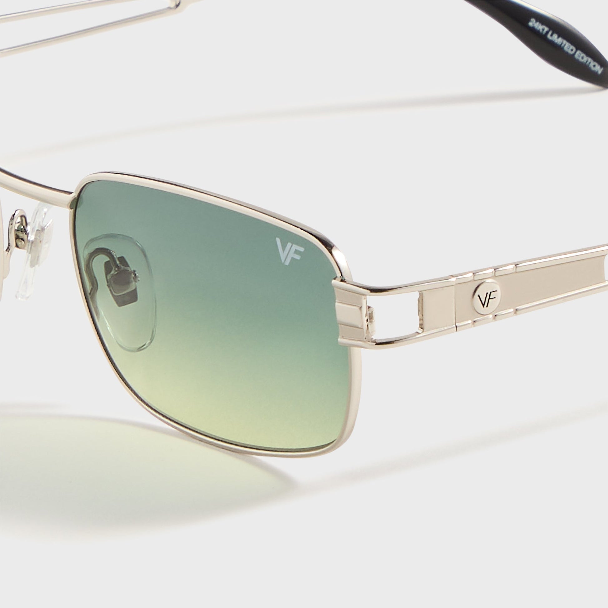 Men Kith Vintage Frames Dime 24KT - White Gold / Green Yellow Gradient