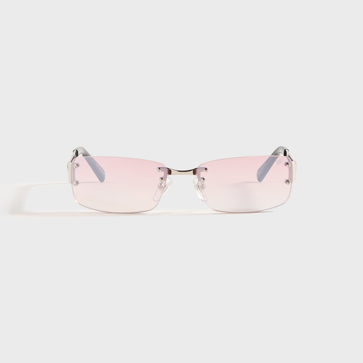 Men Kith Vintage Frames Infamous Rimless Drill Mount 24KT - White Gold / Nickel