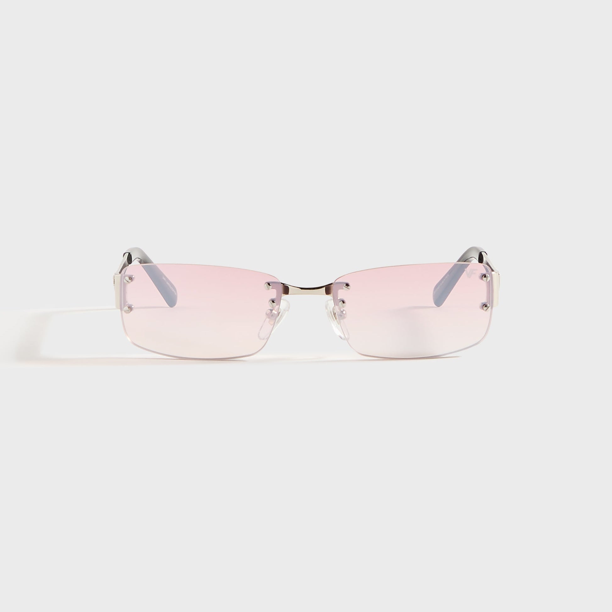 Men Kith Vintage Frames Infamous Rimless Drill Mount 24KT - White Gold / Nickel