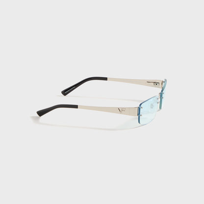 Men Kith Vintage Frames Infamous Rimless Drill Mount 24KT - White Gold / Tiffan