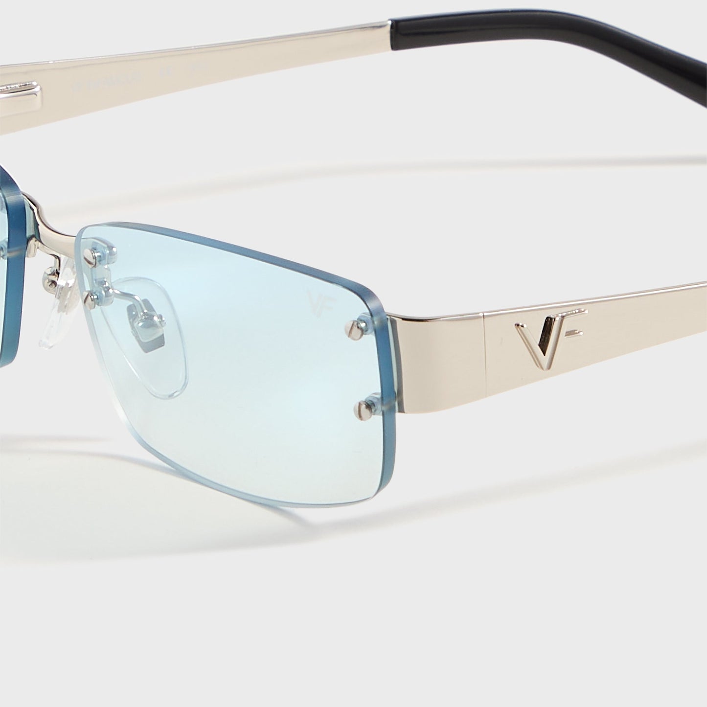 Men Kith Vintage Frames Infamous Rimless Drill Mount 24KT - White Gold / Tiffan