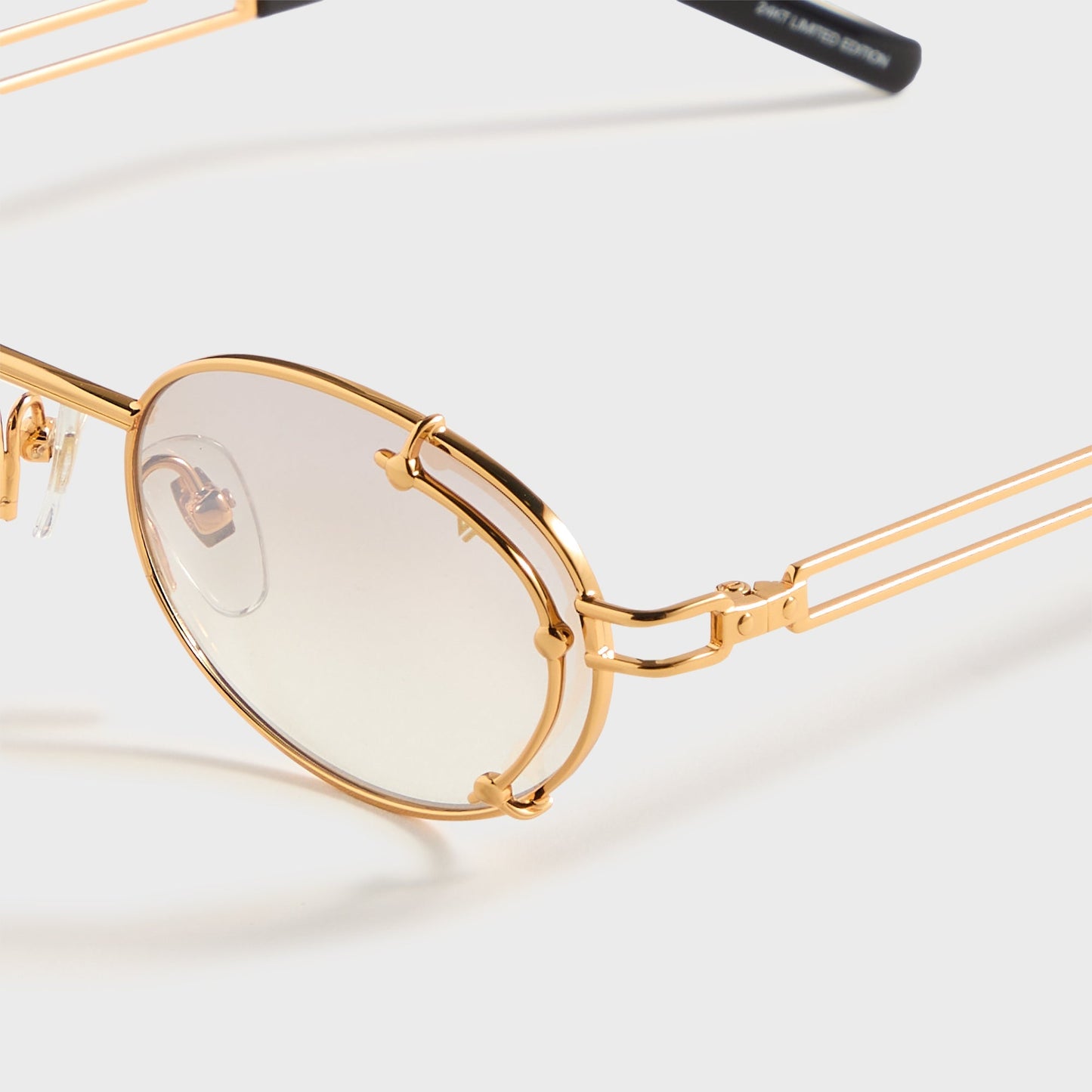 Men Kith Vintage Frames Knowledge 24KT - Yellow Gold / Brown Smoke Gradient