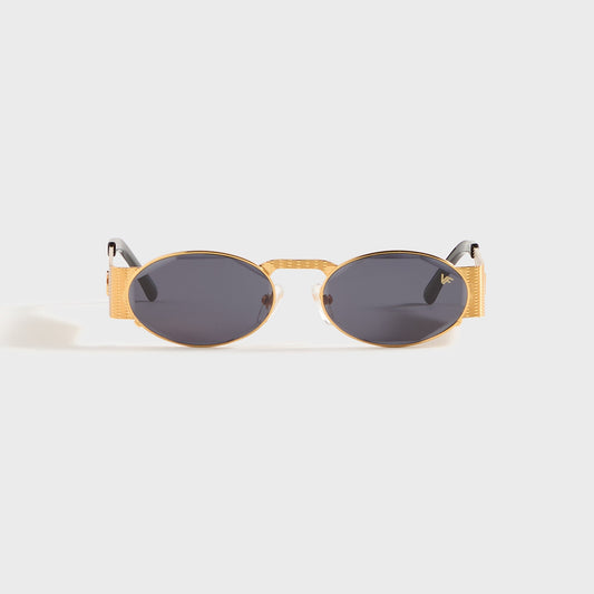 Men Kith Vintage Frames OX 24KT - Yellow Gold / Black