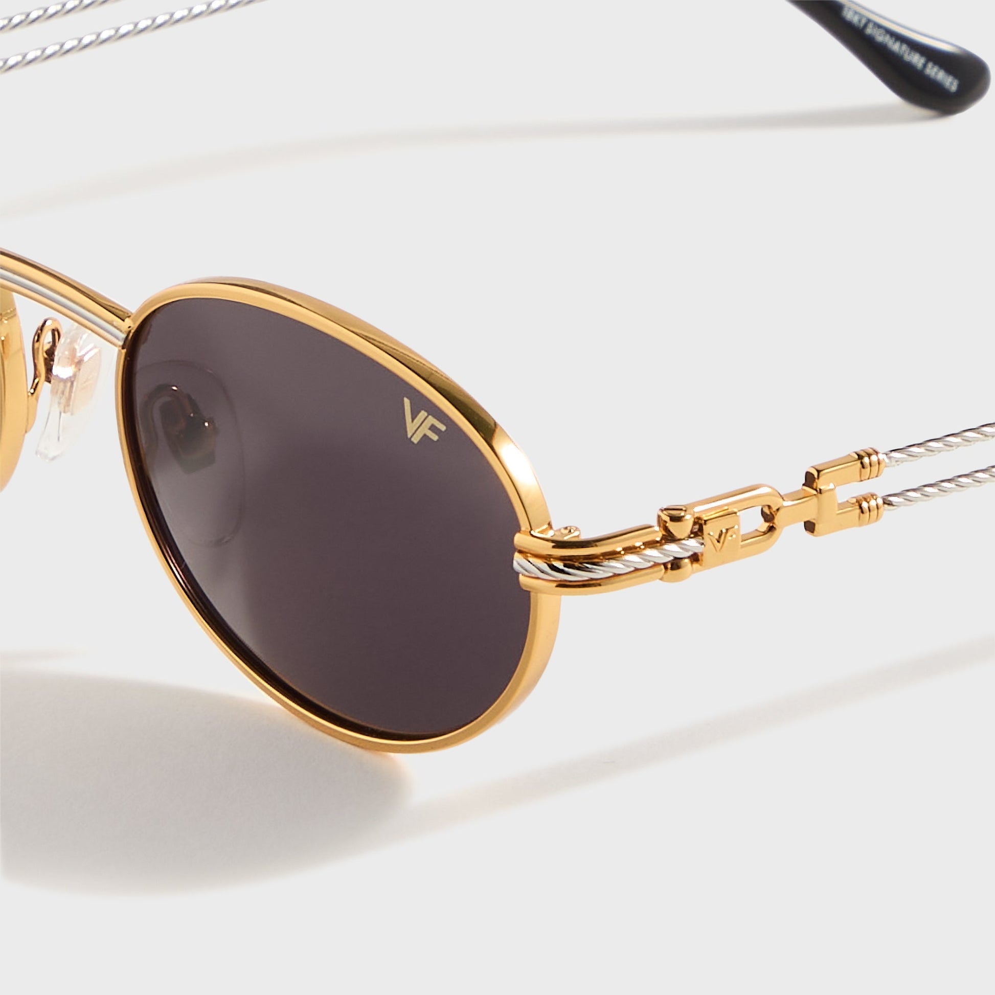 Men Kith Vintage Frames Pac Double Rope Edition 18KT Two-Tone - Gold / Black