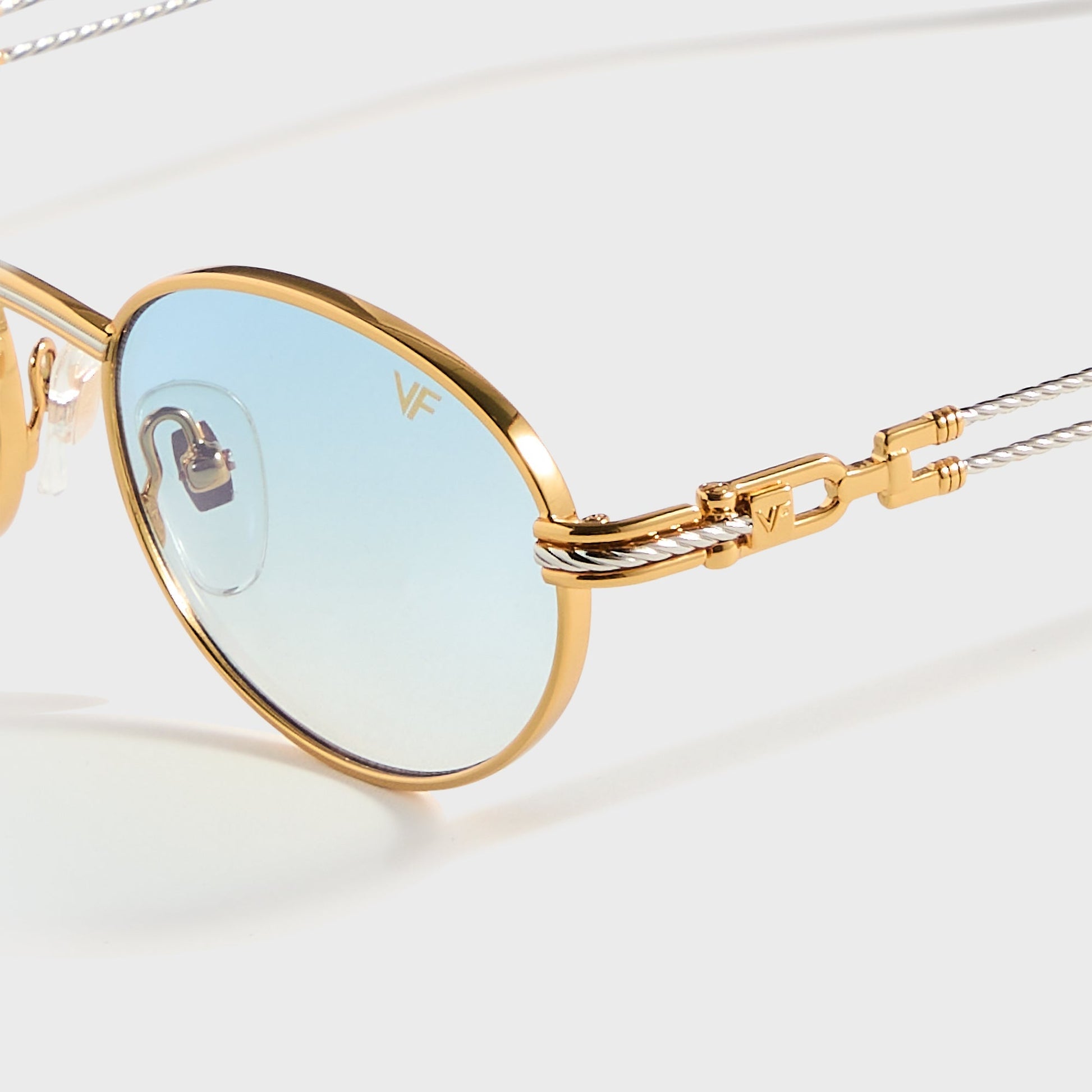 Men Kith Vintage Frames Pac Double Rope Edition 18KT Two-Tone - Gold / Pastel B