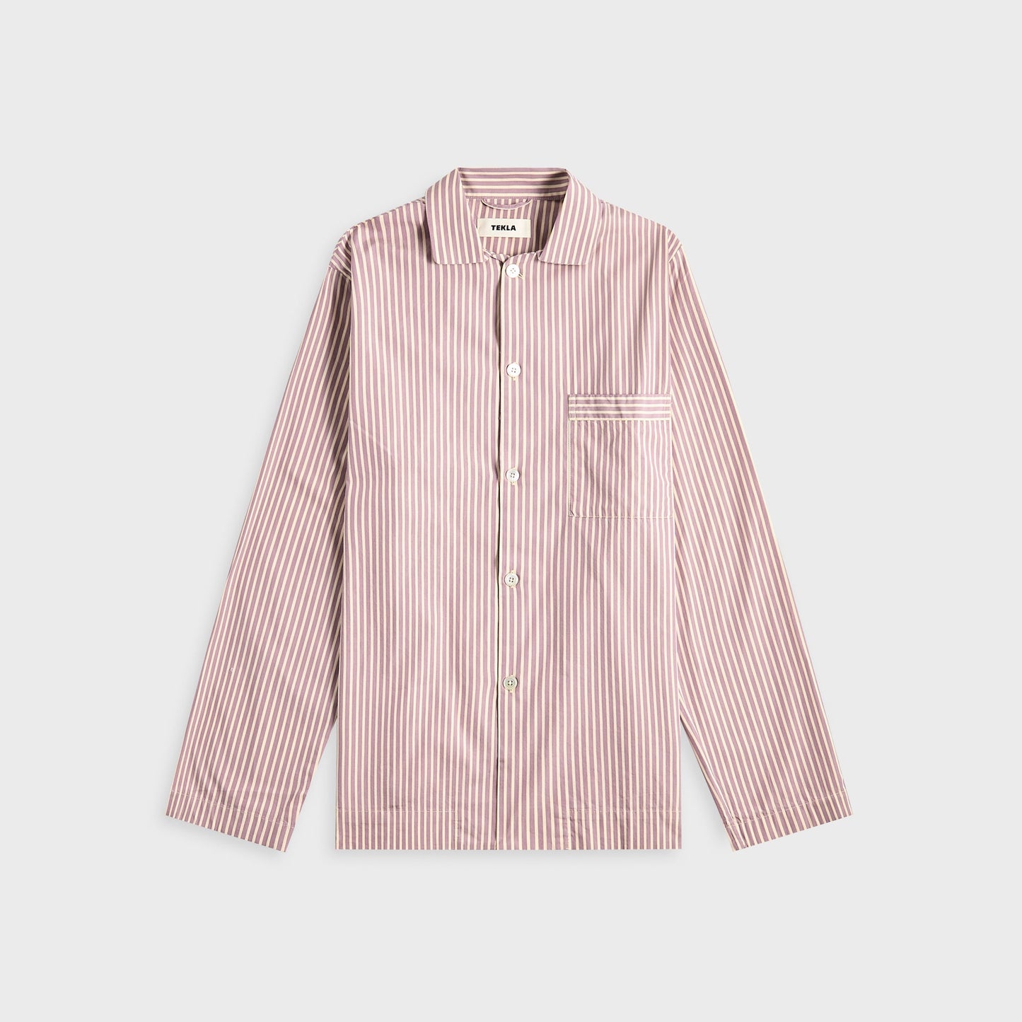 Men Kith Tekla Poplin Long Sleeve Pyjama Shirt - Skipper Stripes