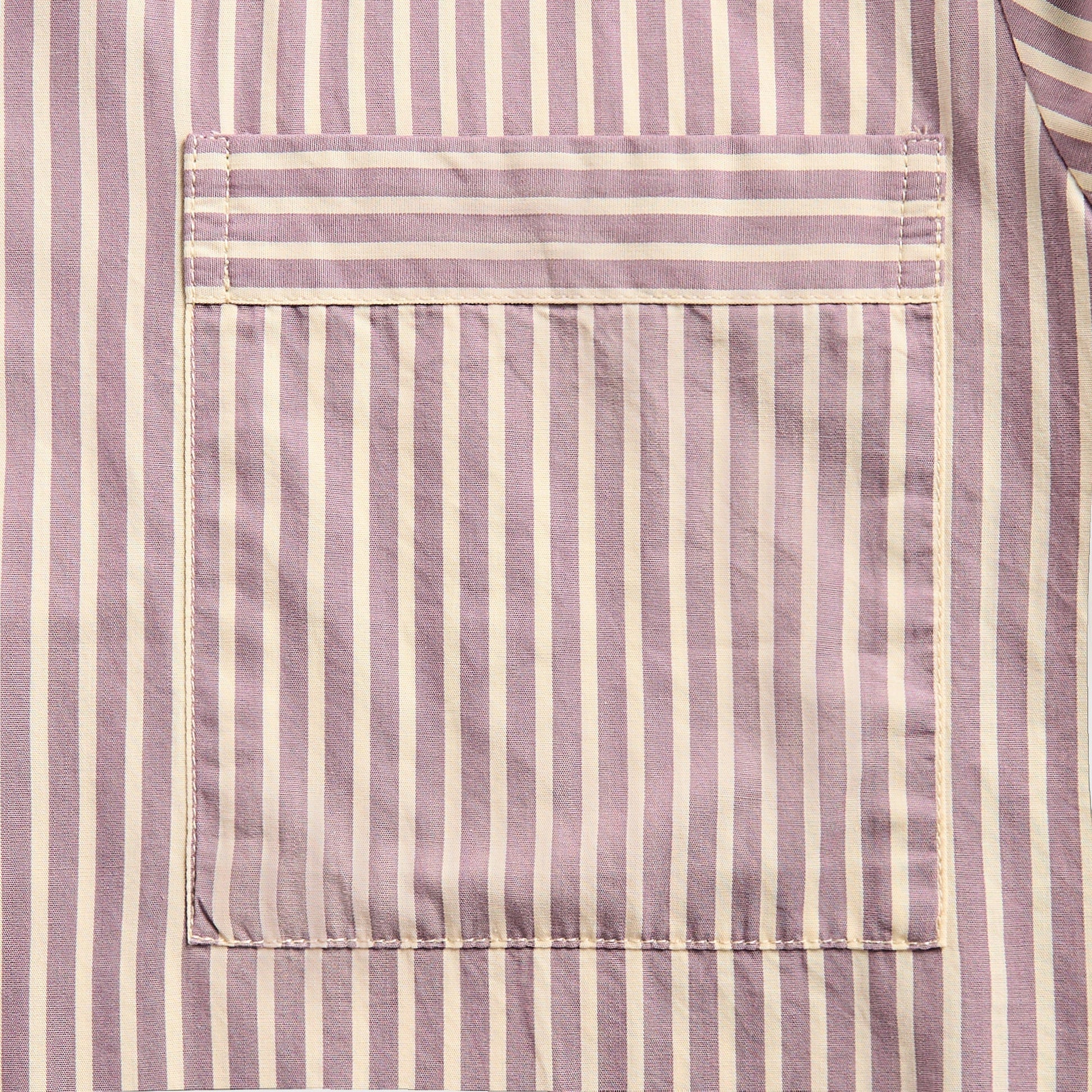 Men Kith Tekla Poplin Long Sleeve Pyjama Shirt - Skipper Stripes