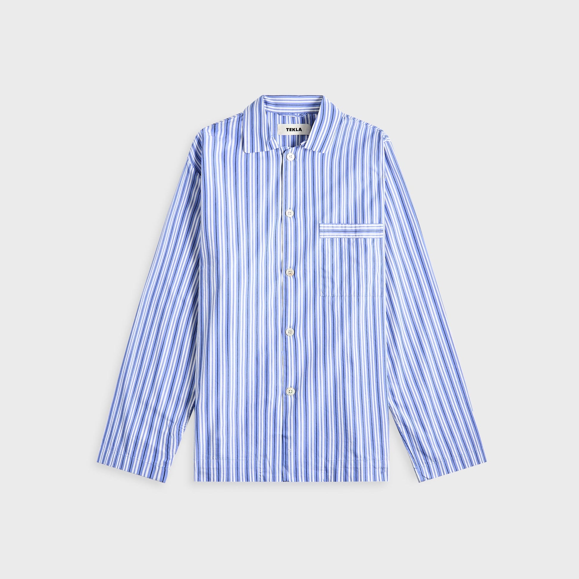 Men Kith Tekla Cotton Poplin Pyjama Shirt - Penny Stripes