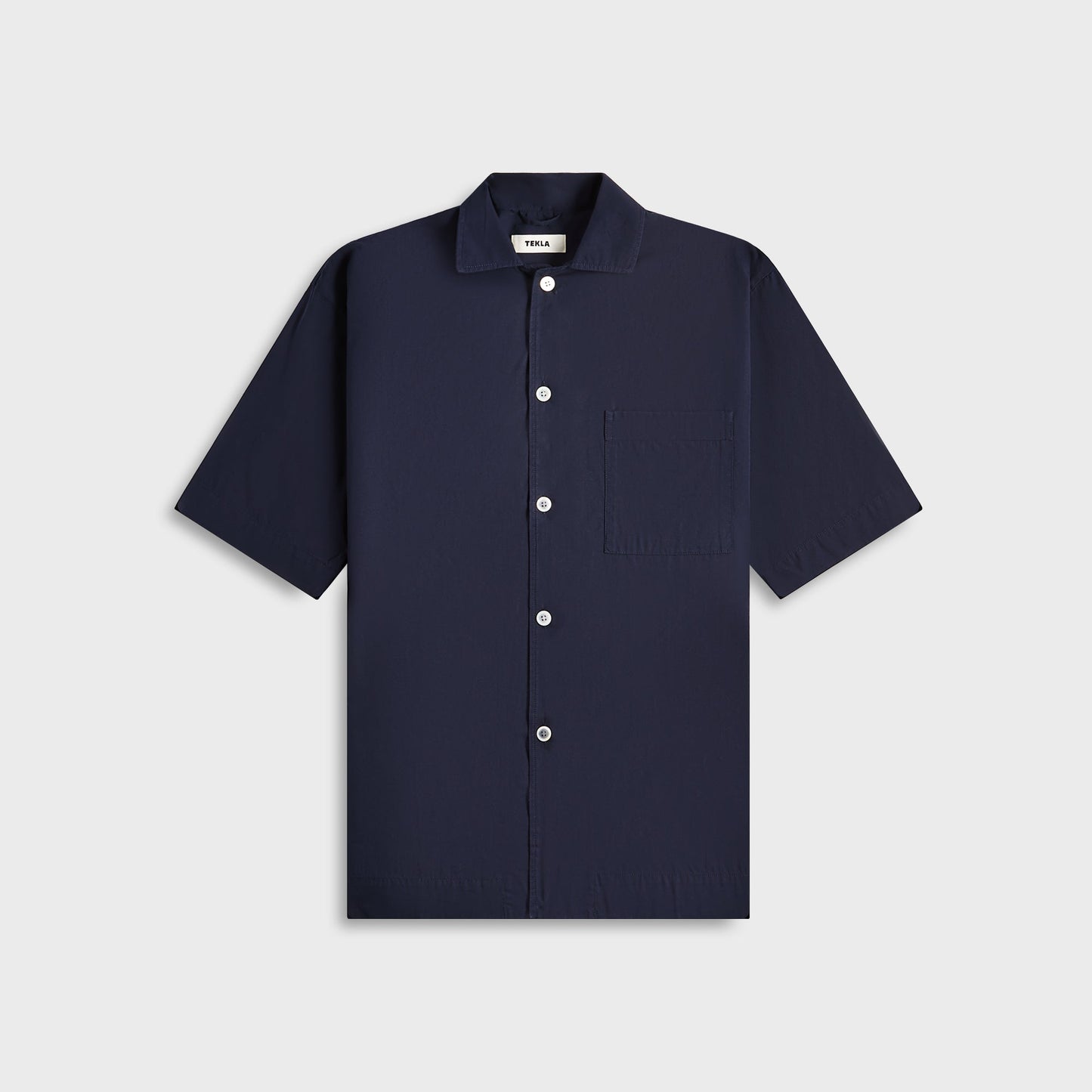 Men Kith Tekla Poplin Pyjamas Short Sleeve Shirt - True Navy