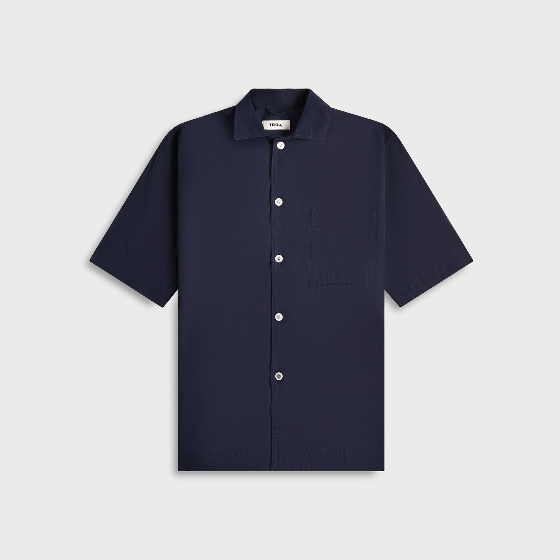 Men Kith Tekla Poplin Pyjamas Short Sleeve Shirt - True Navy
