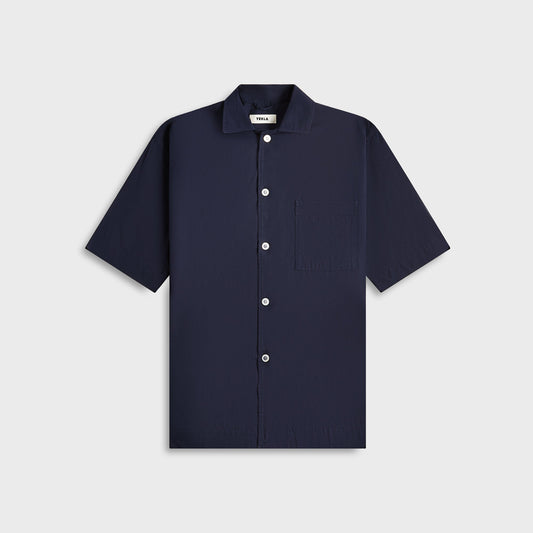 Men Kith Tekla Poplin Pyjamas Short Sleeve Shirt - True Navy