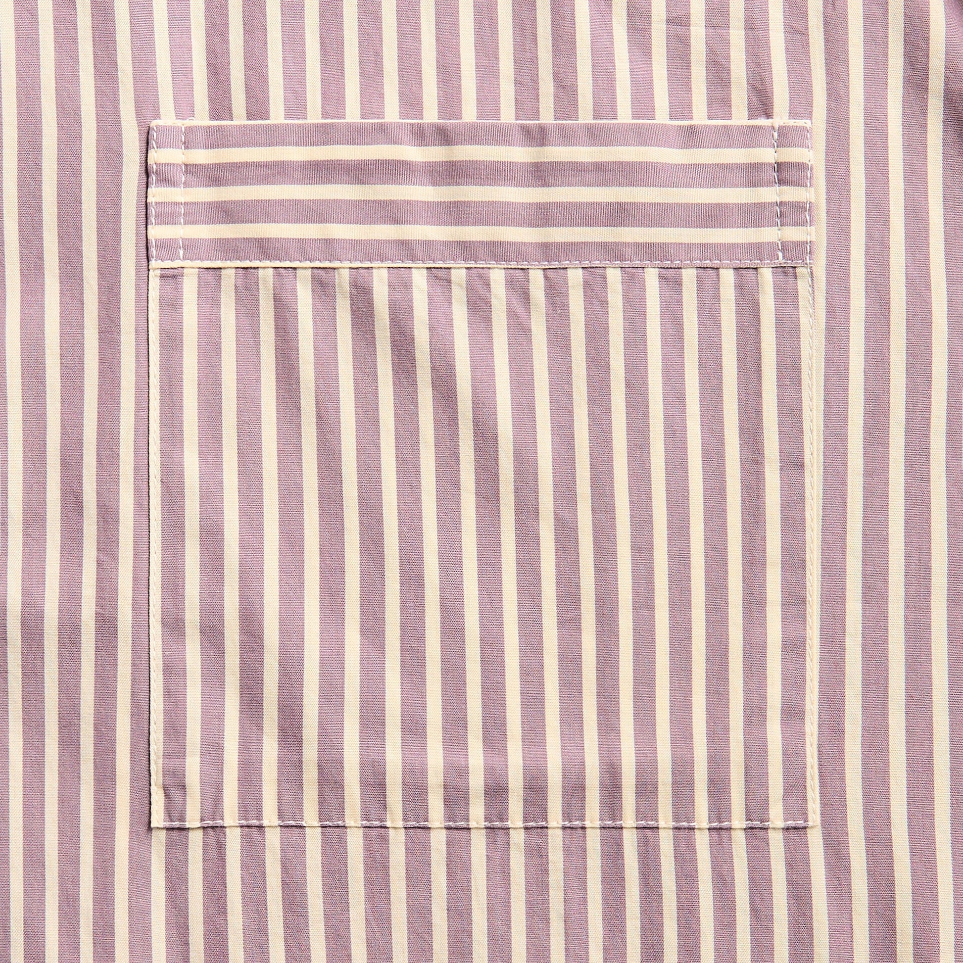 Men Kith Tekla Poplin Short Sleeve Pyjamas Shirt - Skipper Stripes