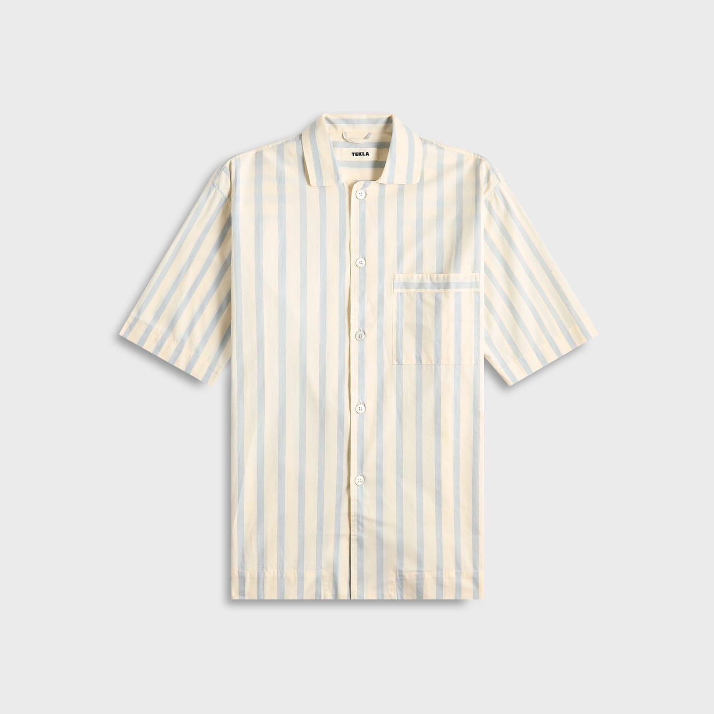 Men Kith Tekla Poplin Pyjamas Short Sleeve Shirt - Needle Stipes