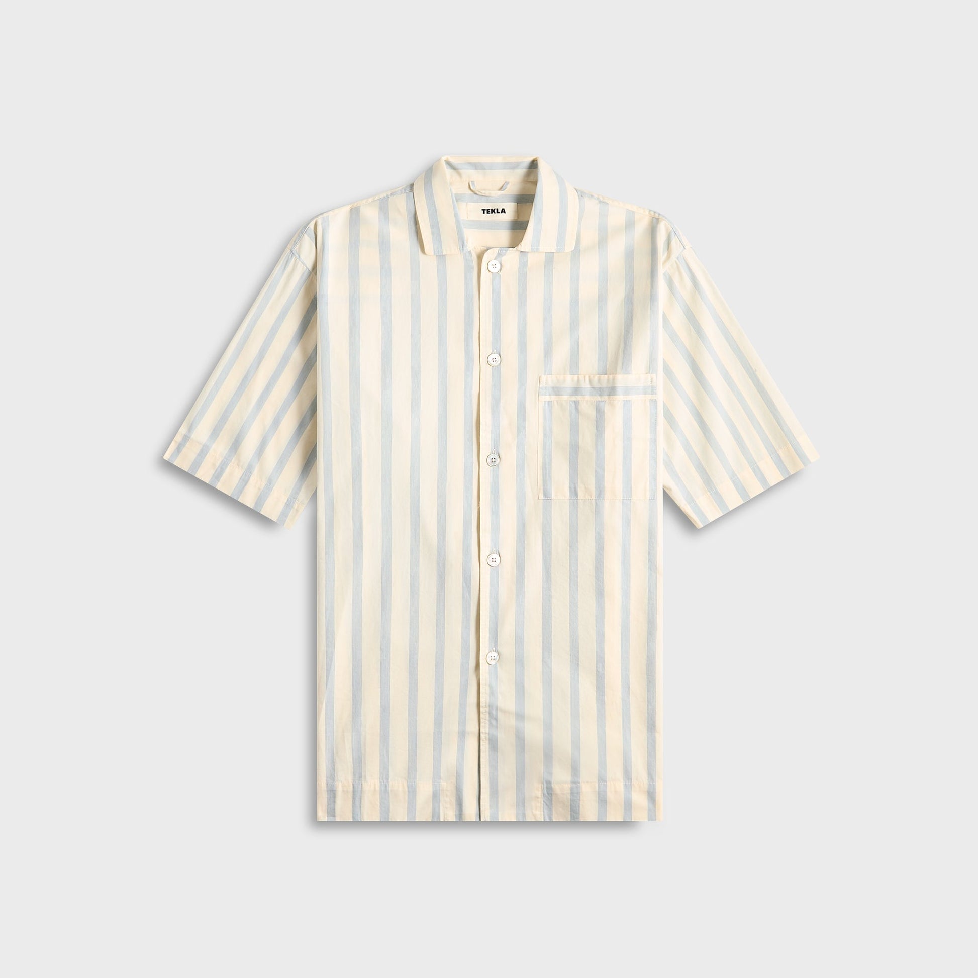 Men Kith Tekla Poplin Pyjamas Short Sleeve Shirt - Needle Stipes