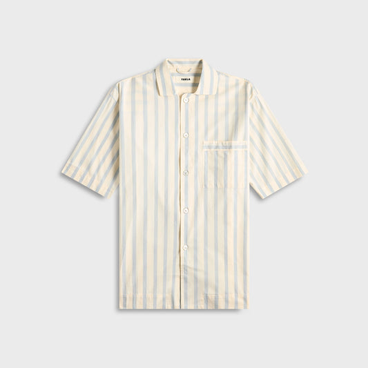 Men Kith Tekla Poplin Pyjamas Short Sleeve Shirt - Needle Stipes