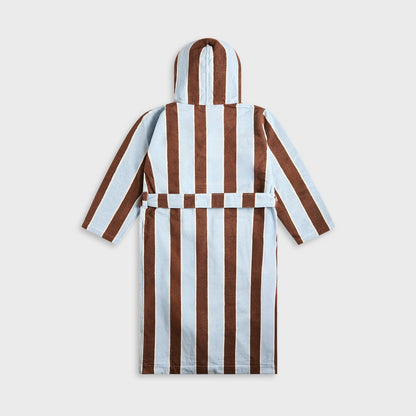 Men Kith Tekla Hooded Bathrobe - Cocoa Stripes