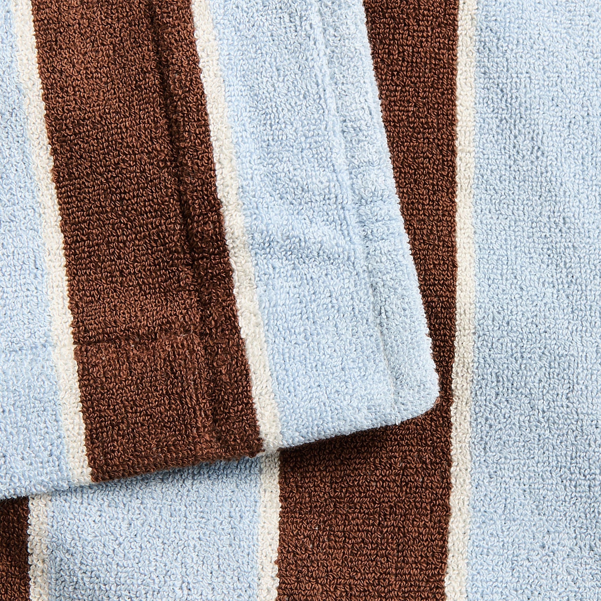 Men Kith Tekla Hooded Bathrobe - Cocoa Stripes