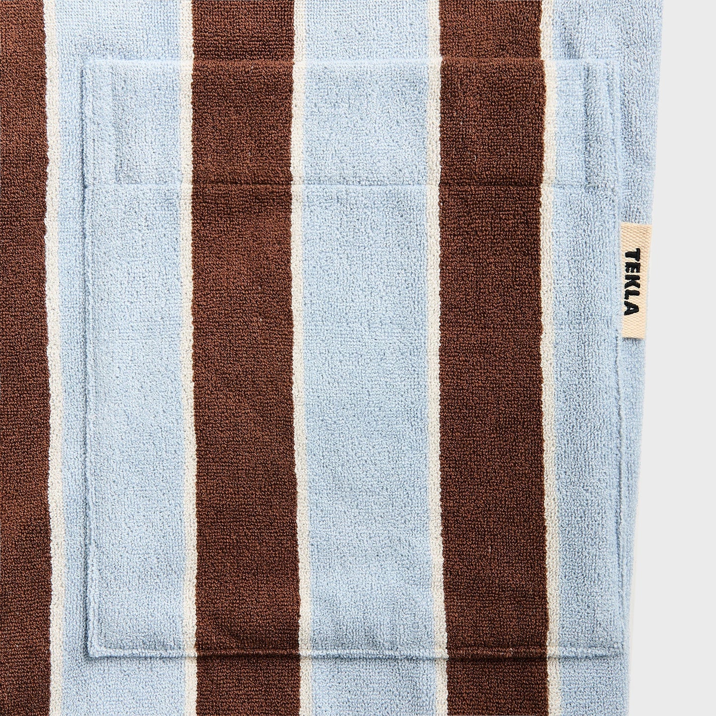Men Kith Tekla Hooded Bathrobe - Cocoa Stripes