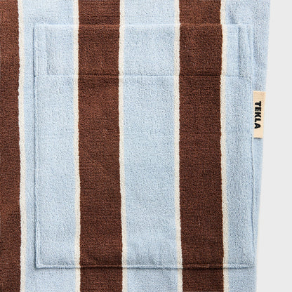 Men Kith Tekla Hooded Bathrobe - Cocoa Stripes