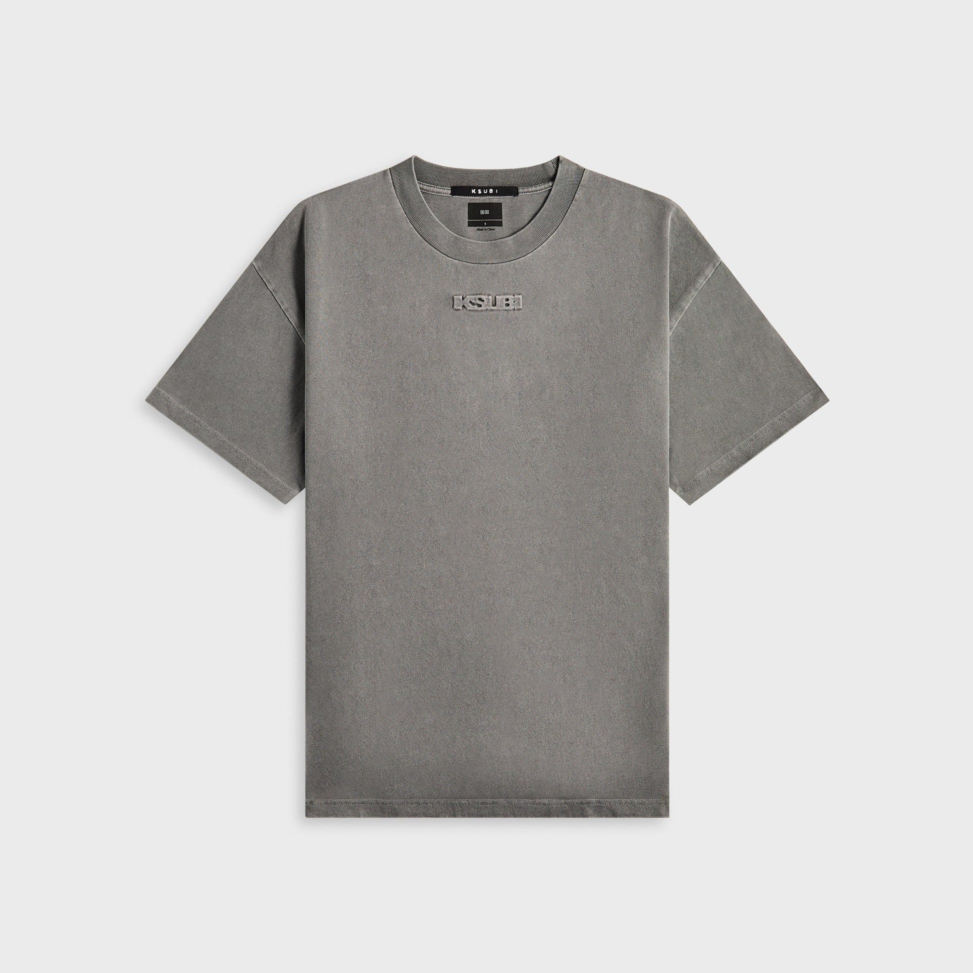 Men Kith Ksubi Intruder Ekcess Short Sleeve Tee - Charcoal