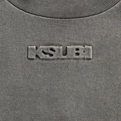Men Kith Ksubi Intruder Ekcess Short Sleeve Tee - Charcoal