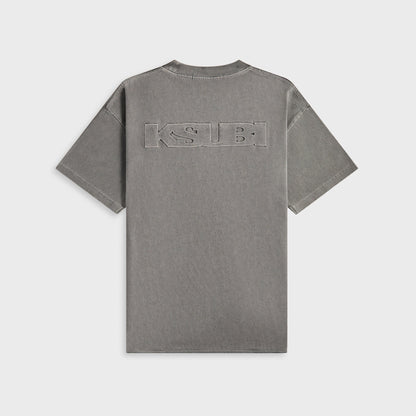 Men Kith Ksubi Intruder Ekcess Short Sleeve Tee - Charcoal