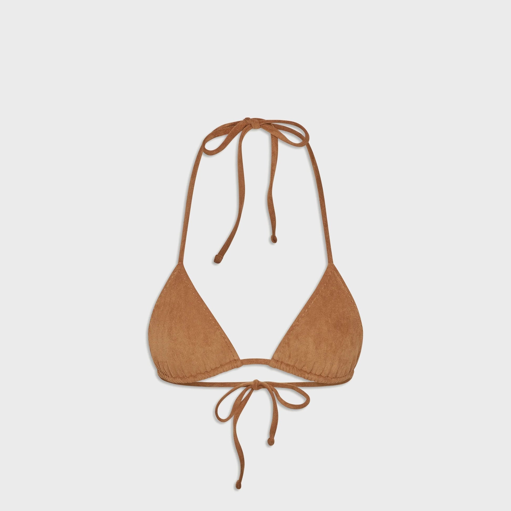 Women Kith Frankies Bikinis x Bella Hadid Nick Suede Top - Sunkissed Suede