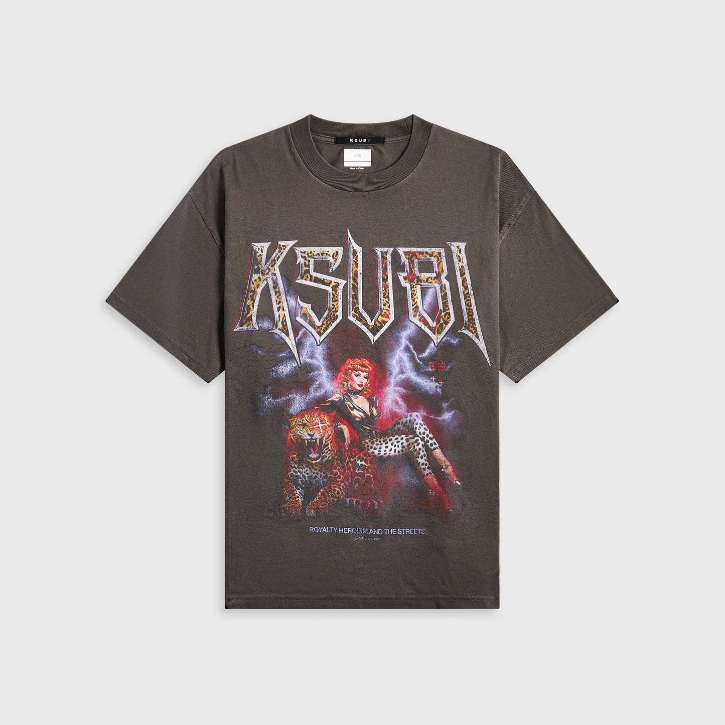 Men Kith Ksubi Kingdom Ekcess Short Sleeve Tee - Faded Black