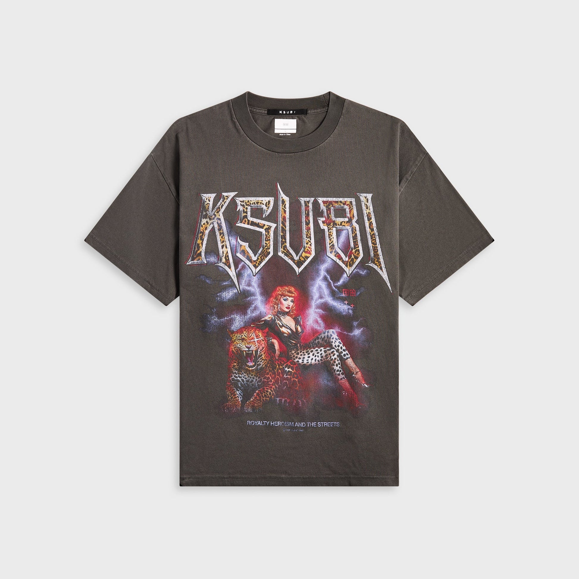 Men Kith Ksubi Kingdom Ekcess Short Sleeve Tee - Faded Black