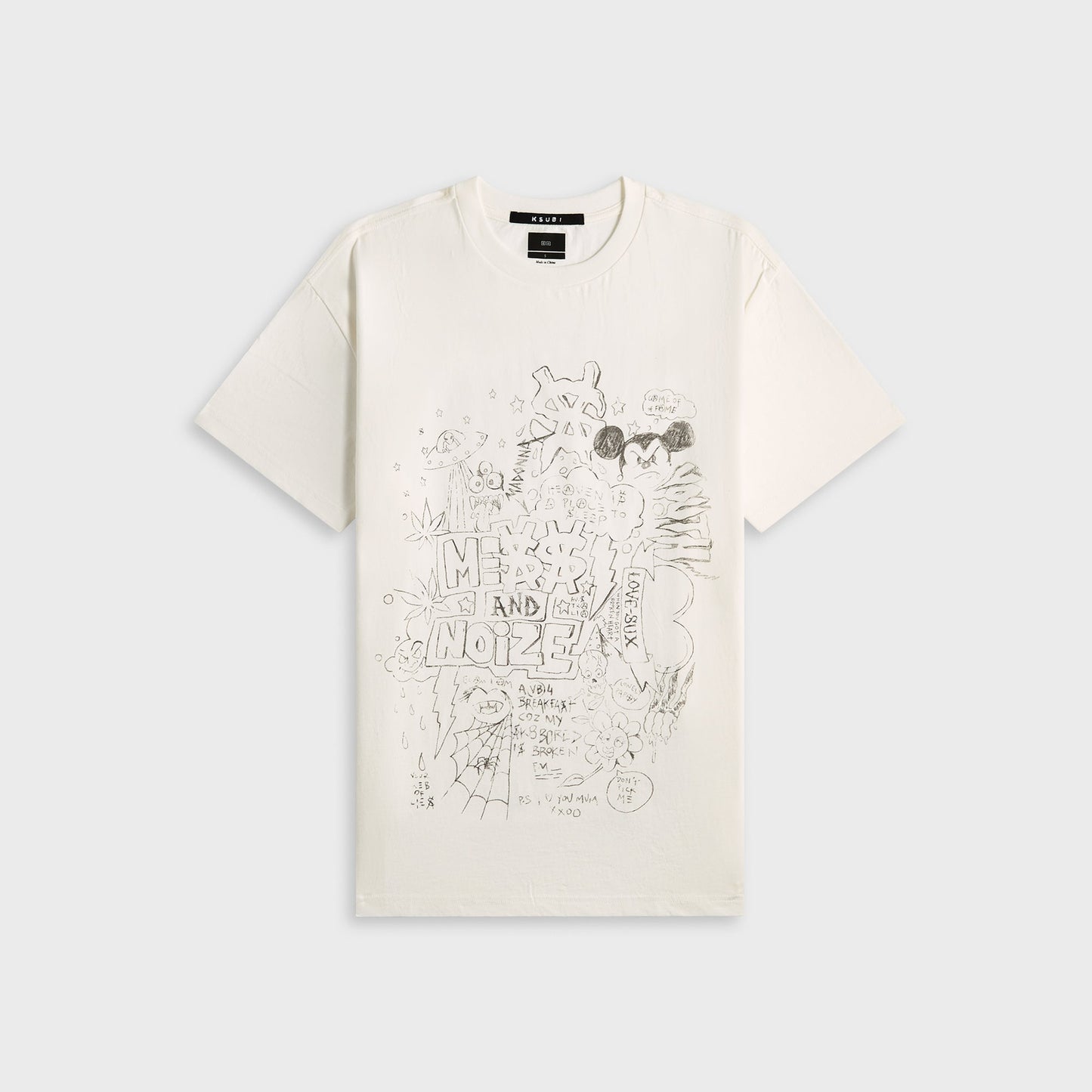 Men Kith Ksubi Noize Biggie Short Sleeve Tee - Vintage White